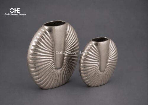 Modern Aluminium Vase Set | Decorative Metal Vases | Home Decor